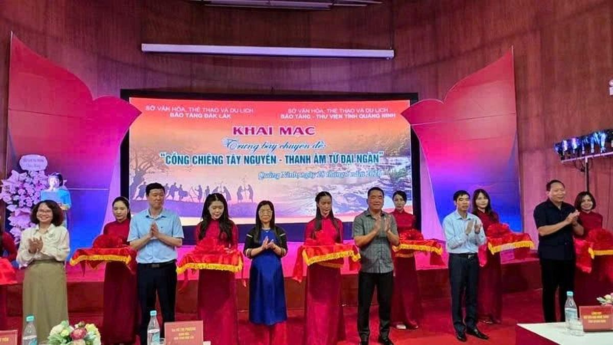 Khai mạc Triển lãm 'Cồng chiêng Tây Nguyên-Thanh âm từ Đại ngàn' - Báo Nhân Dân