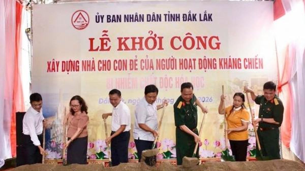 Khởi công xây dựng, sửa chữa 44 căn nhà cho con đẻ người nhiễm chất độc hóa học ở Đắk Lắk - Nông nghiệp Hữu cơ Việt Nam