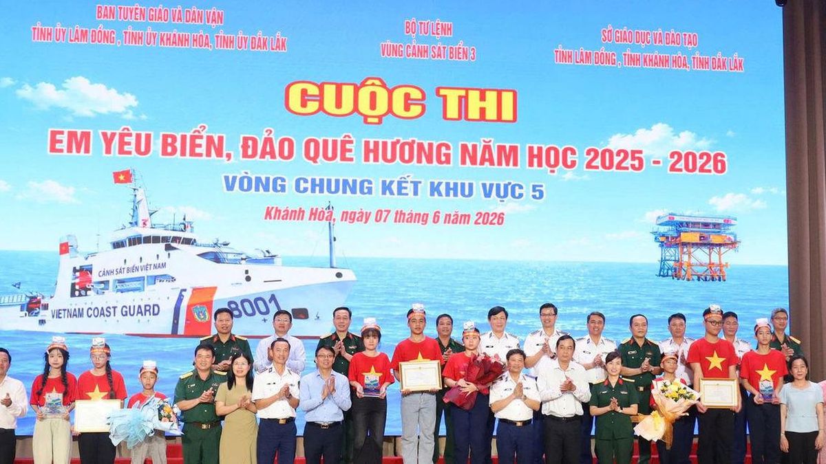 Lâm Đồng đoạt giải Nhất Vòng chung kết khu vực 5 cuộc thi 'Em yêu biển, đảo quê hương' - Báo Lâm Đồng