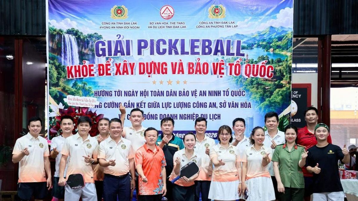 Giải Pickleball doanh nghiệp du lịch Đắk Lắk 2026 khép lại với nhiều dấu ấn đẹp - Tạp chí Du lịch TP.HCM
