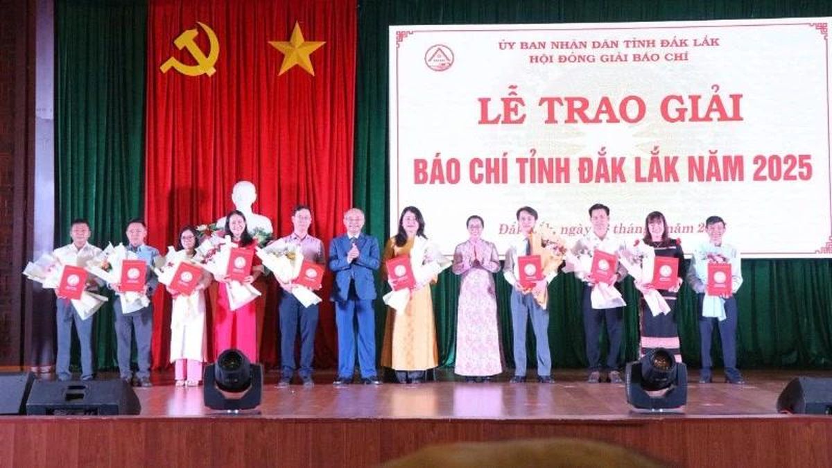 61 tác phẩm báo chí xuất sắc đoạt Giải Báo chí tỉnh Đắk Lắk lần thứ VI năm 2025 - Báo Nhân Dân