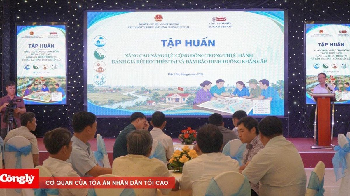 Nâng cao năng lực cộng đồng trước nguy cơ thiên tai cực đoan - Báo Công Lý