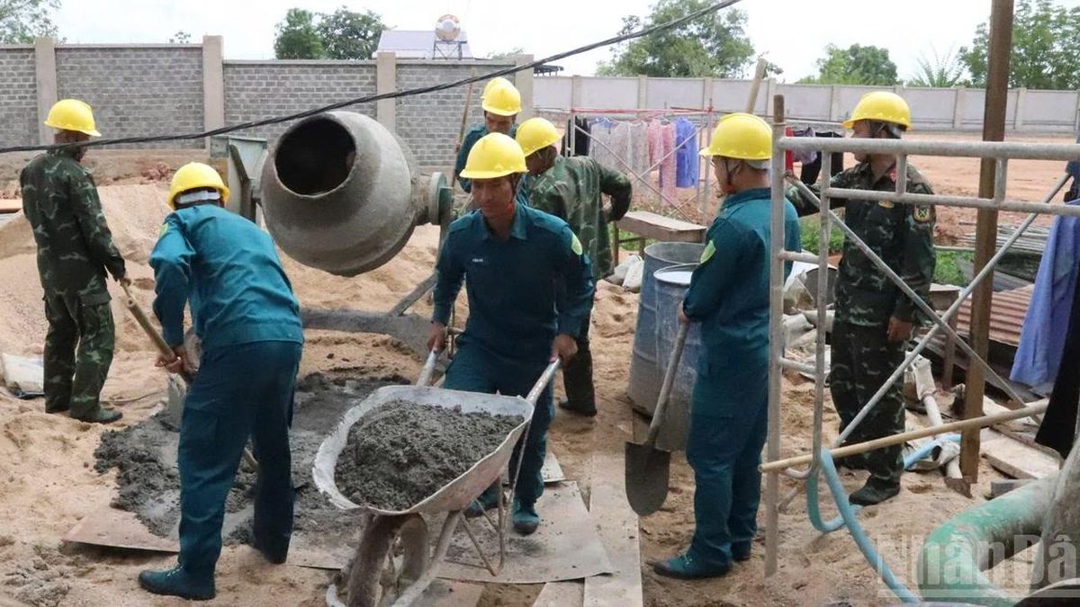 Tăng tốc thi công trường học vùng biên giới tỉnh Đắk Lắk - Báo Nhân Dân