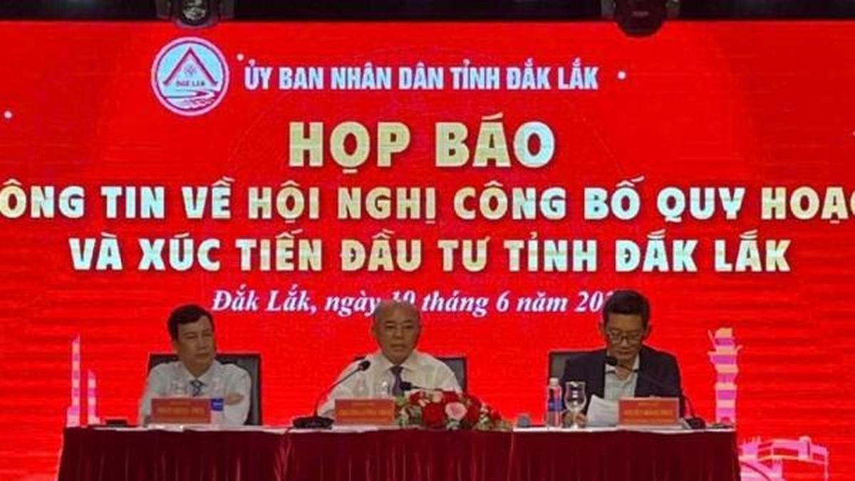 Họp báo thông tin về Hội nghị công bố Quy hoạch và Xúc tiến đầu tư tỉnh Đắk Lắk - Nông nghiệp Hữu cơ Việt Nam
