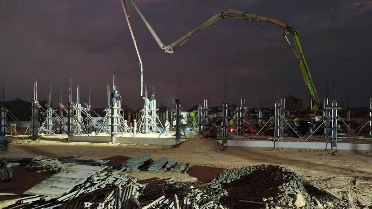 Tăng tốc thi công trường học liên cấp vùng biên giới Đắk Lắk - Báo Công An Nhân Dân