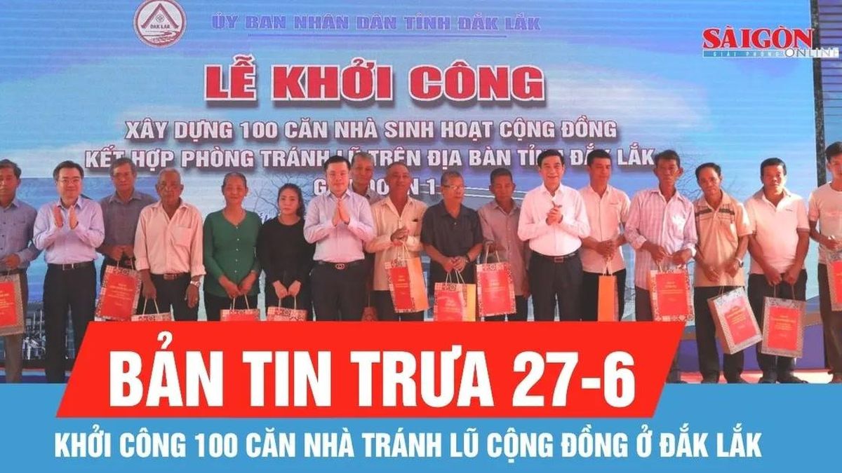 Bản tin trưa 27-6: Phó Thủ tướng Phan Văn Giang dự lễ khởi công 100 căn nhà tránh lũ cộng đồng - Báo Sài Gòn Giải Phóng