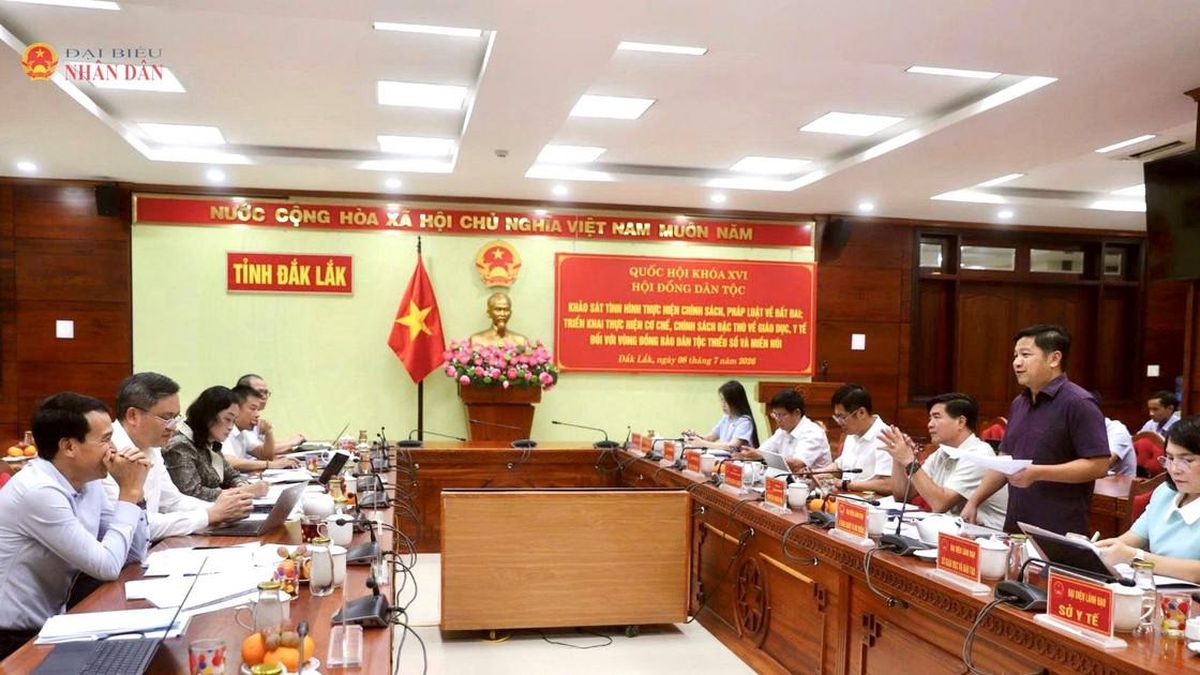 Hội đồng Dân tộc khảo sát thực hiện chính sách đối vùng đồng bào dân tộc thiểu số tại Đắk Lắk - Đại Biểu Nhân Dân