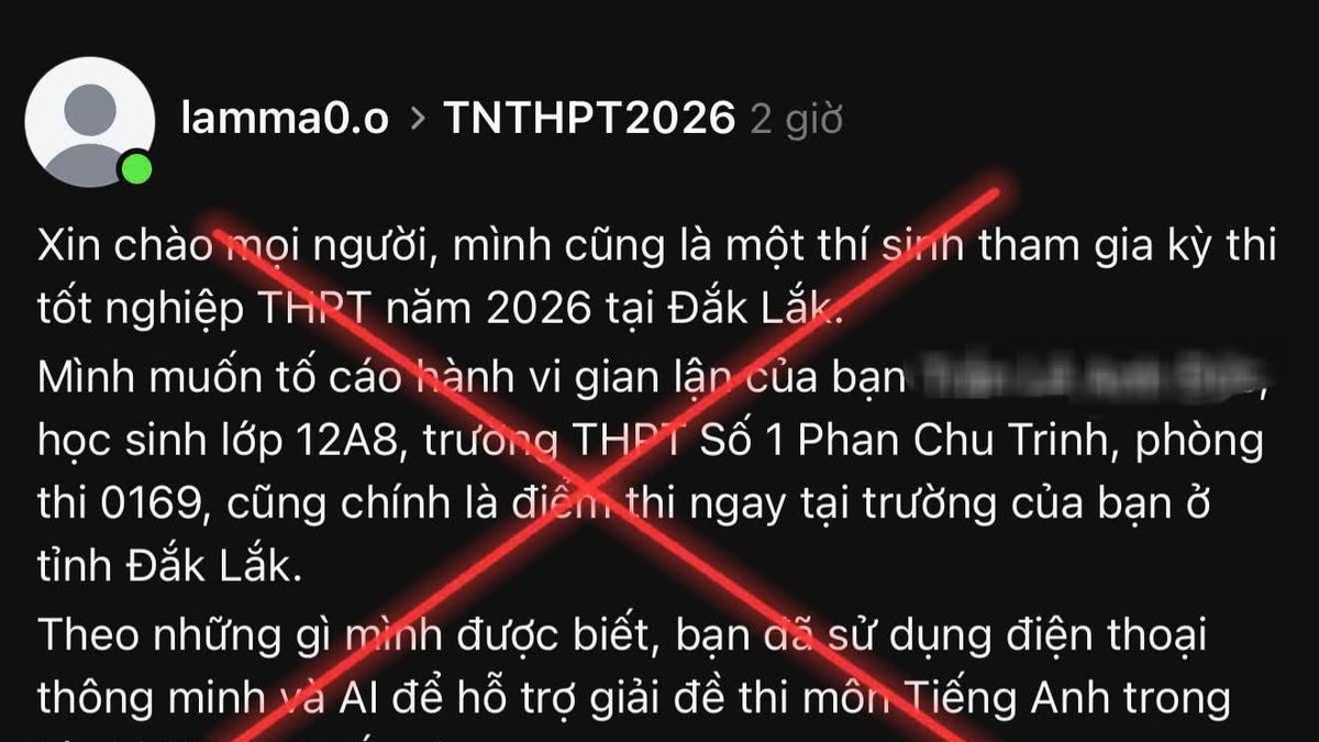 Sở GD-ĐT Đắk Lắk lên tiếng về thông tin thí sinh dùng AI khi thi tốt nghiệp THPT - Báo VTC News