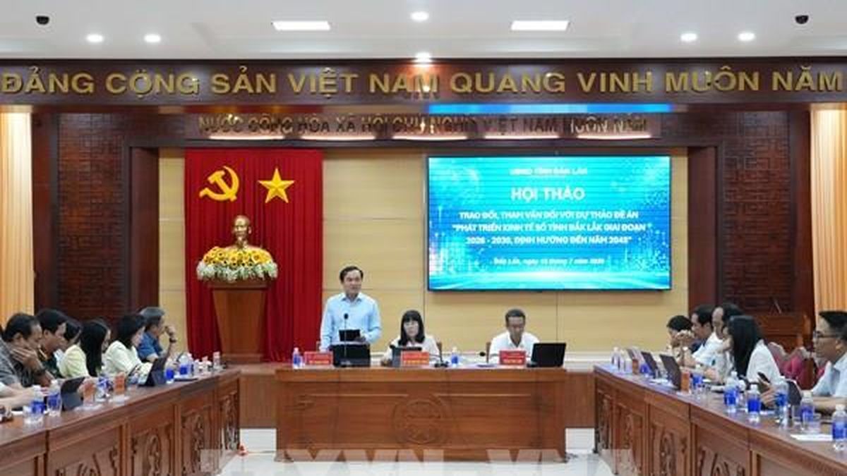 Đắk Lắk tham vấn lộ trình phát triển kinh tế số - Bnews