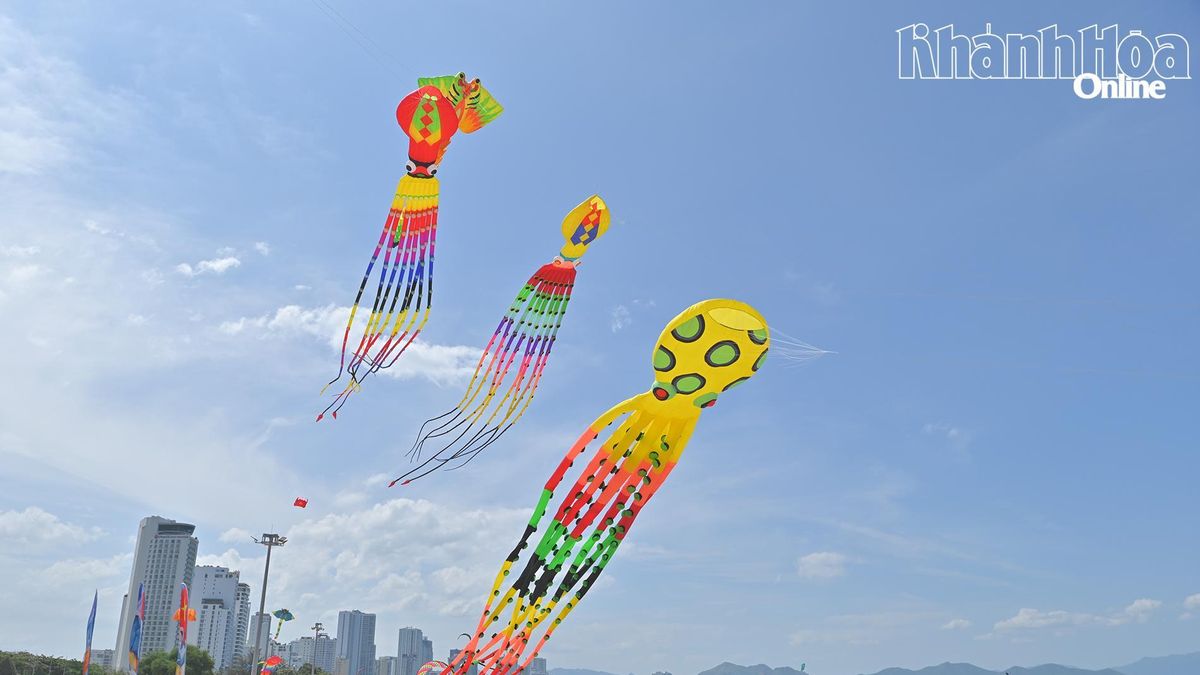 Rực rỡ sắc màu tại Lễ hội thả diều khổng lồ - Báo Khánh Hòa