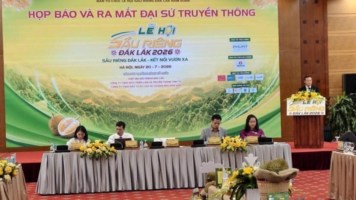 Lễ hội sầu riêng Đắk Lắk năm 2026: 17 hoạt động, dự kiến thu hút 300.000 lượt du khách - Báo Thế Giới & Việt Nam