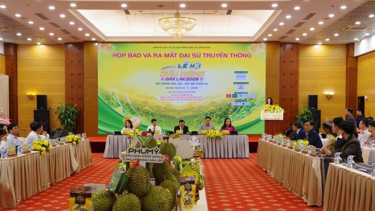 Họp báo giới thiệu Lễ hội Sầu riêng Đắk Lắk năm 2026 - Báo Biên phòng