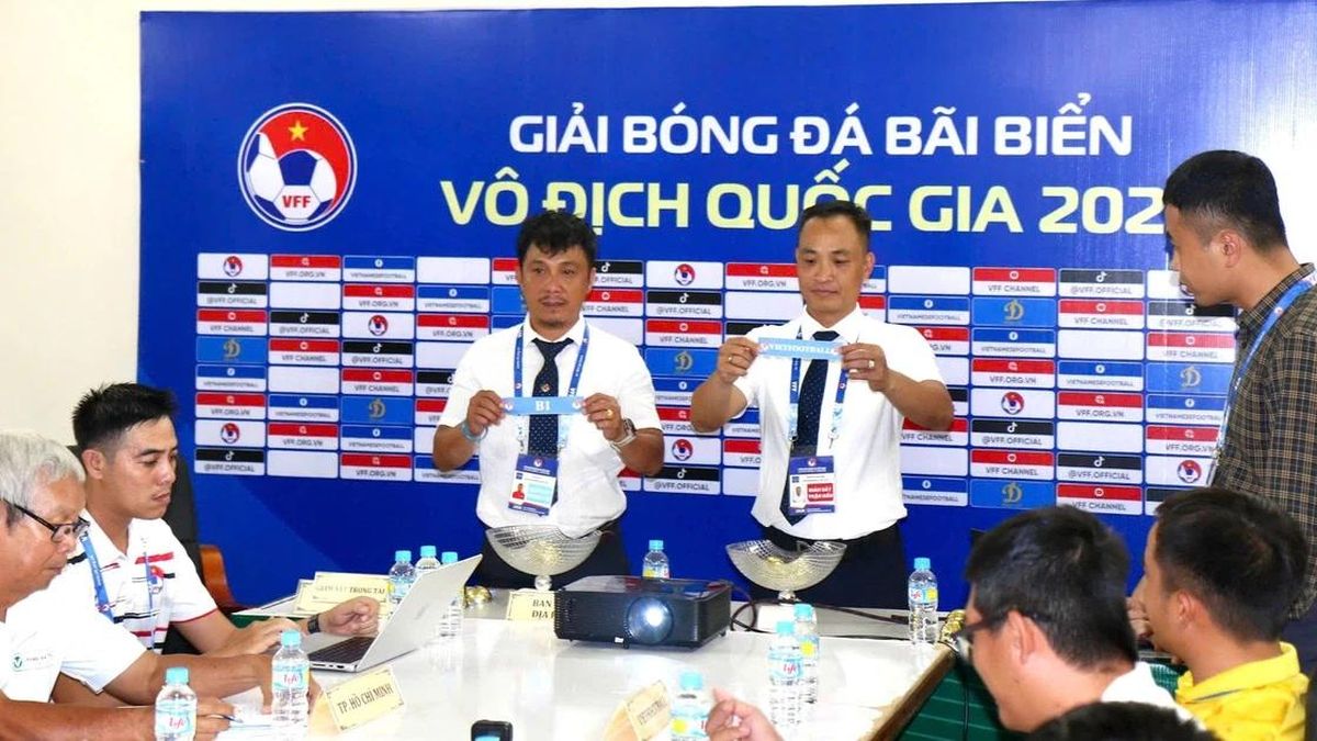 Bốc thăm, xếp lịch thi đấu Giải bóng đá bãi biển vô địch quốc gia 2026 - Báo Gia Lai