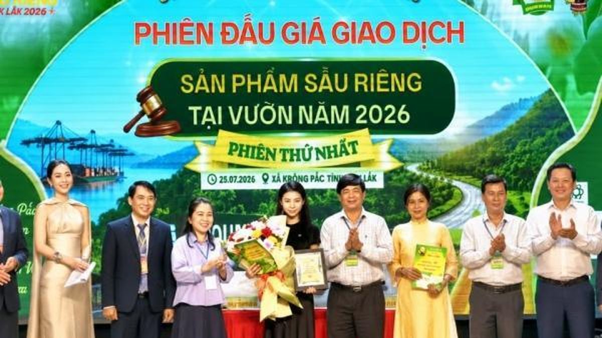 Đắk Lắk lần đầu tiên tổ chức phiên đấu giá giao dịch thành công lô sầu riêng gần 24 tỷ - Nông nghiệp Hữu cơ Việt Nam