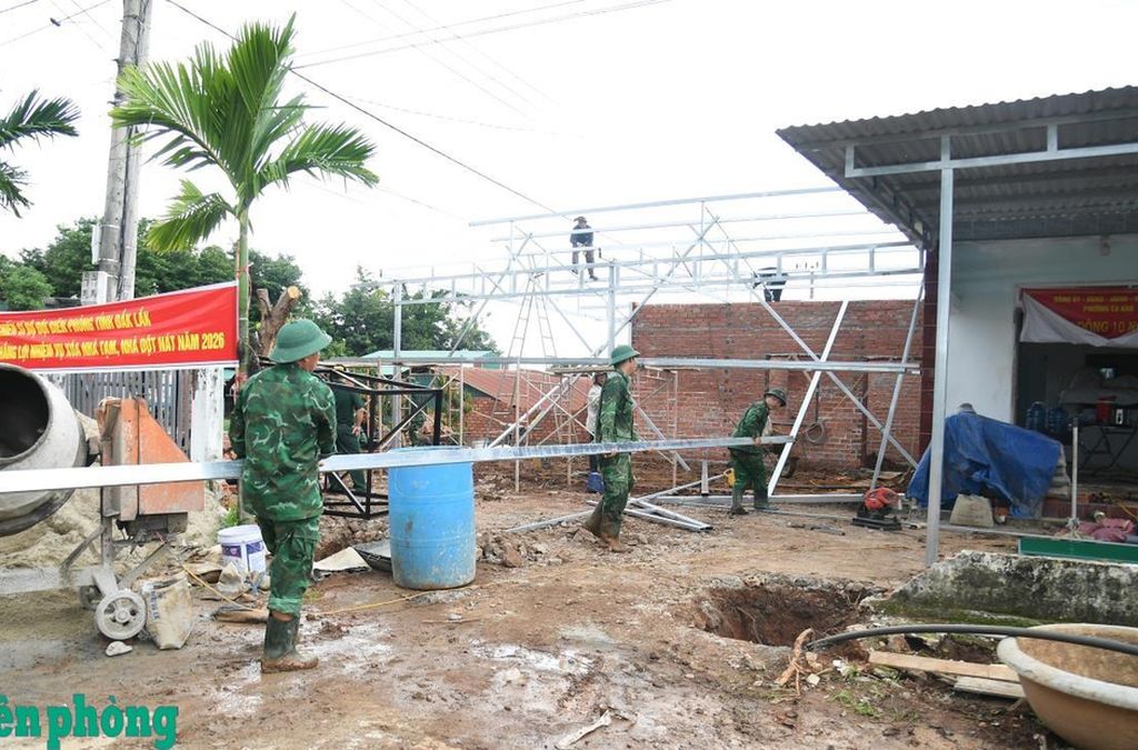 Chạy đua với thời gian để hoàn thành những công trình nghĩa tình - Báo Biên phòng