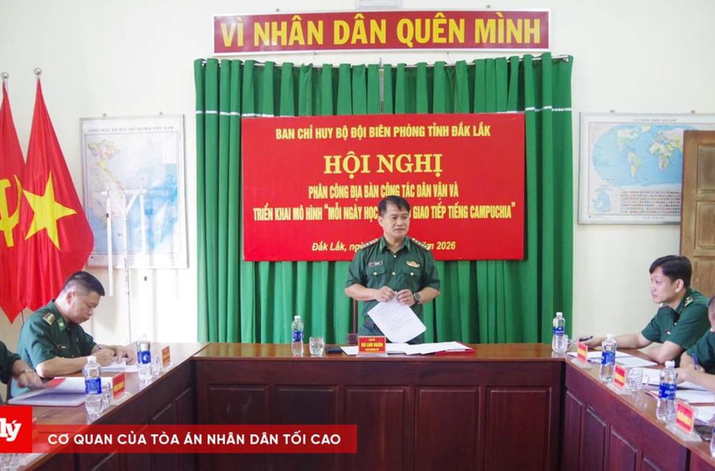 Biên phòng Đắk Lắk đẩy mạnh dân vận, học tiếng Campuchia - Chuyên trang Công Lý & Xã Hội - Báo Công Lý