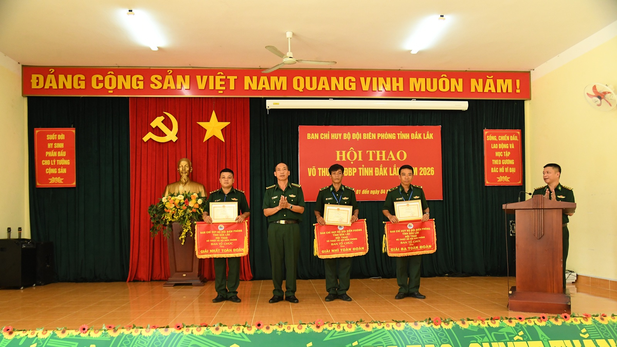 Đồn Biên phòng Yok M'Bre giành giải nhất toàn đoàn Hội thao võ thuật Bộ đội Biên phòng tỉnh Đắk Lắk - Báo Quân Đội Nhân Dân