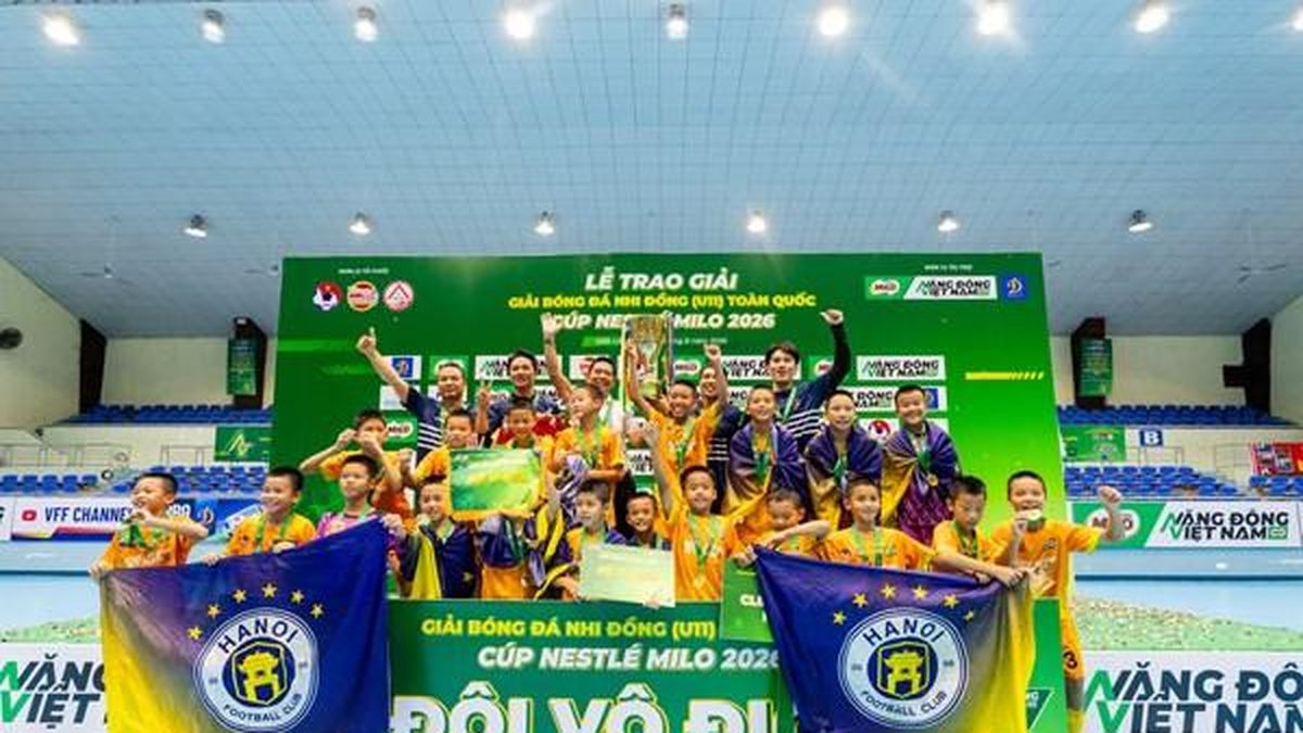 CLB Hà Nội vô địch giải bóng đá nhi đồng toàn quốc – Cúp Nestlé Milo 2026 - Bnews