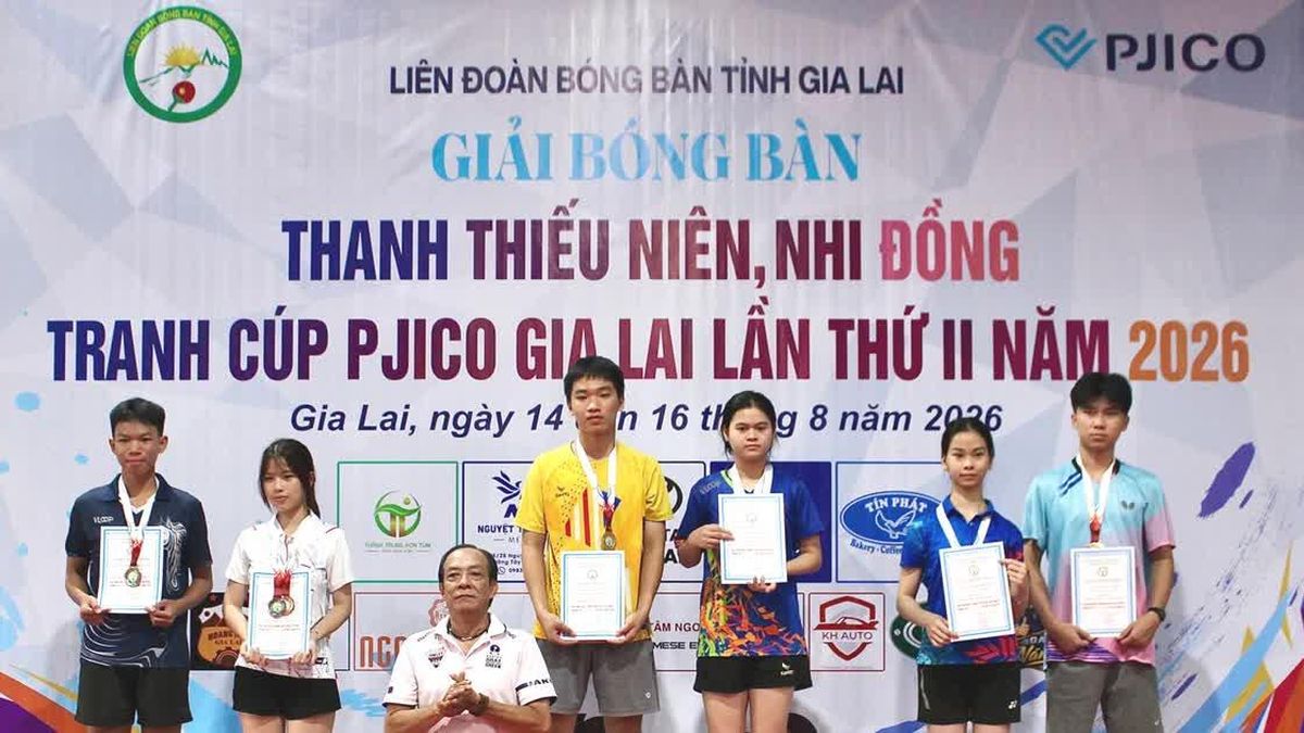 Giải Bóng bàn thanh thiếu niên, nhi đồng tranh Cúp PJICO: Thêm sân chơi, thêm cơ hội - Báo Gia Lai
