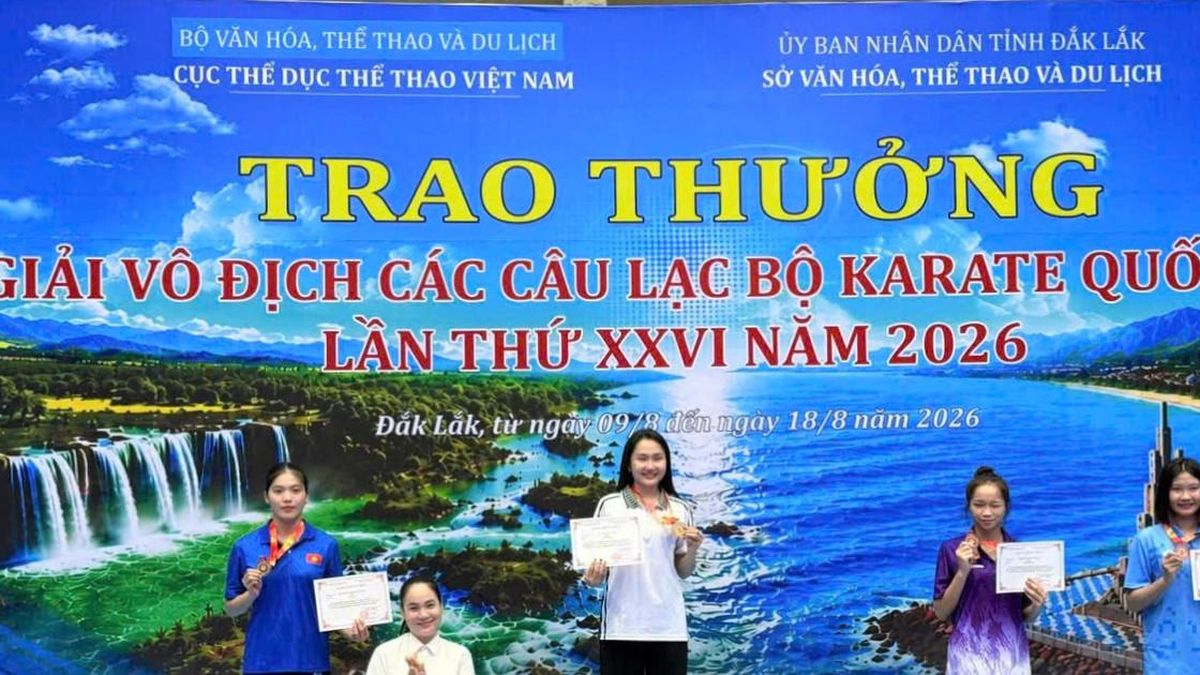 Đà Nẵng giành 16 huy chương tại Giải vô địch các câu lạc bộ Karate quốc gia - Báo Đà Nẵng