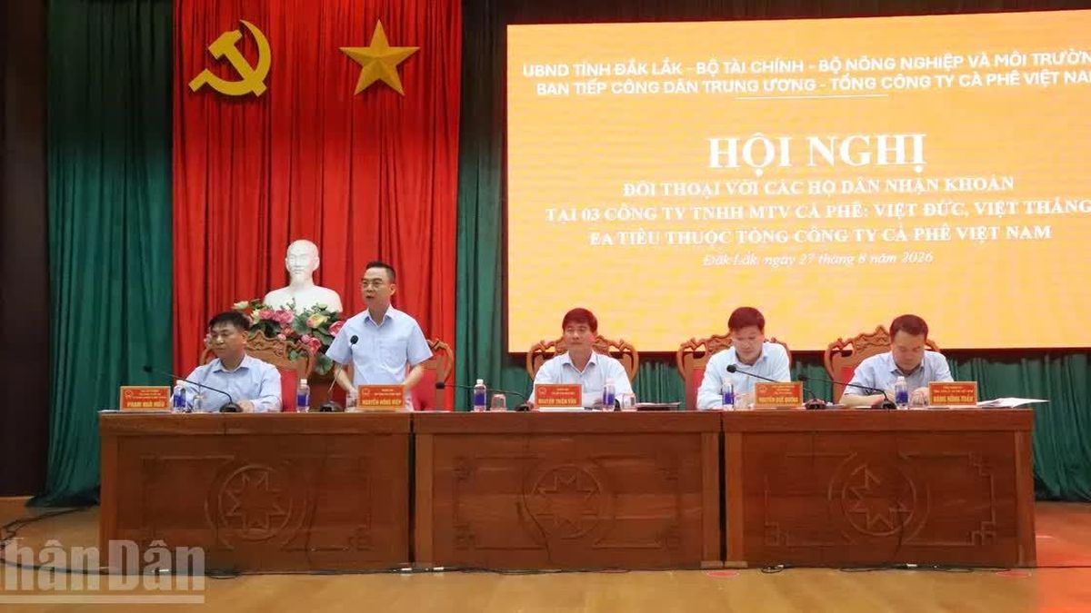 Đối thoại giải quyết các khiếu nại, kiến nghị kéo dài tại 3 Công ty cà -phê ở Đắk Lắk - Báo Nhân Dân