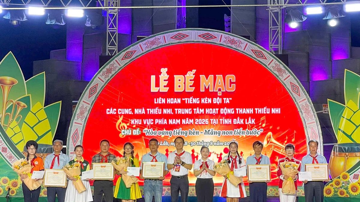 Đội nhạc kèn Nhà Văn hóa thanh thiếu nhi thành phố Đồng Nai đạt xuất sắc tại liên hoan năm 2026 - Báo Đồng Nai