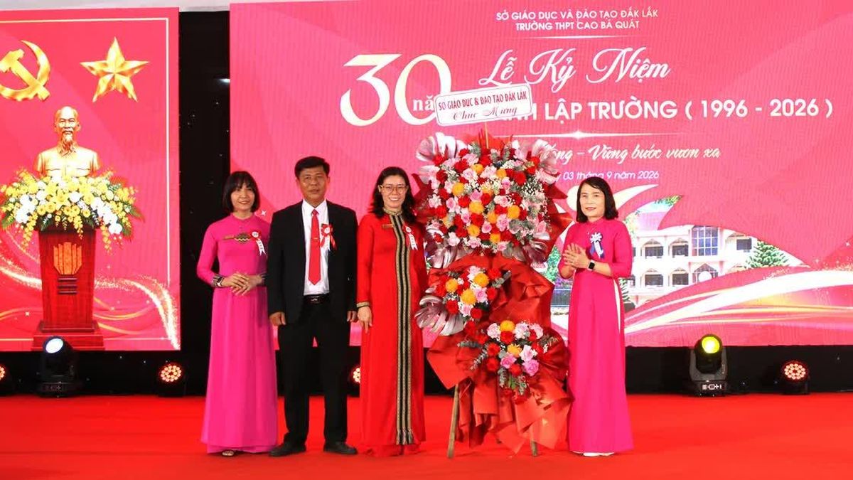 Trường THPT Cao Bá Quát (Đắk Lắk) kỷ niệm 30 năm thành lập - Báo Giáo Dục & Thời Đại