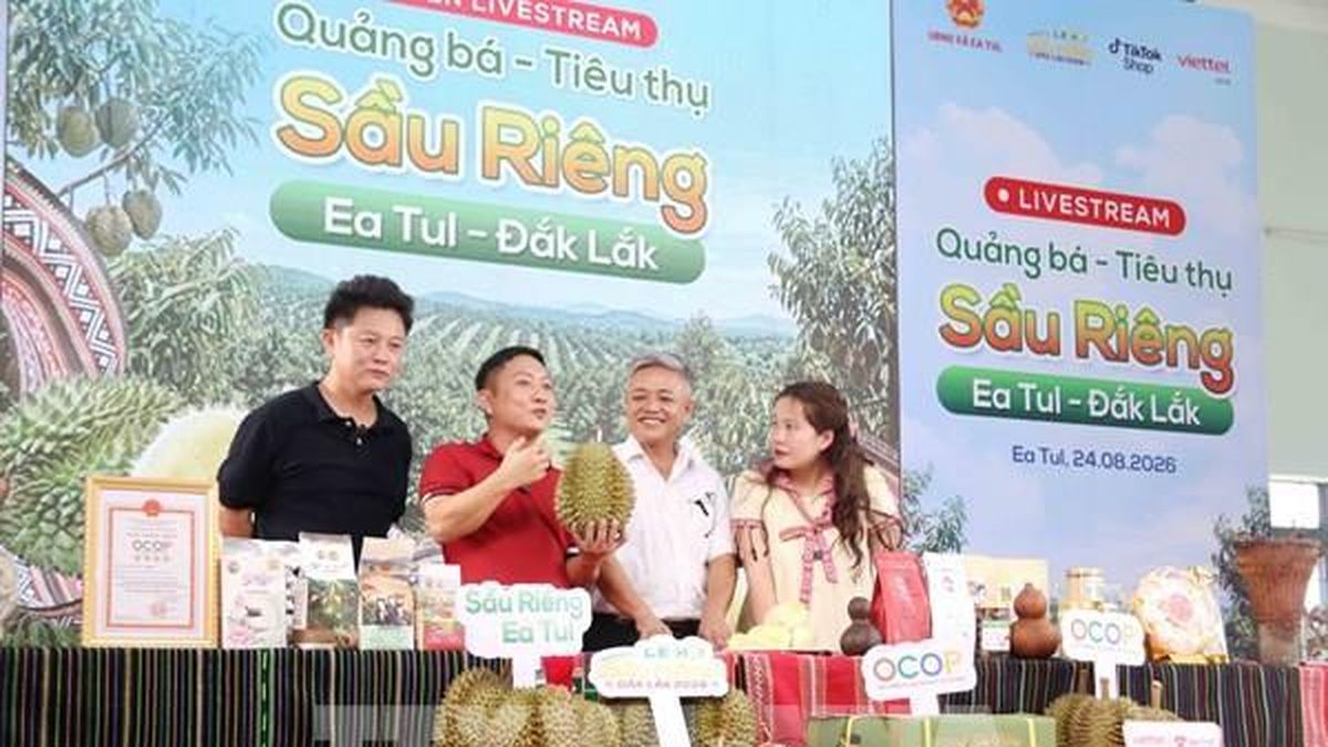 Đưa sầu riêng lên sóng trực tiếp: Tư duy mới trong tiêu thụ nông sản - Bnews