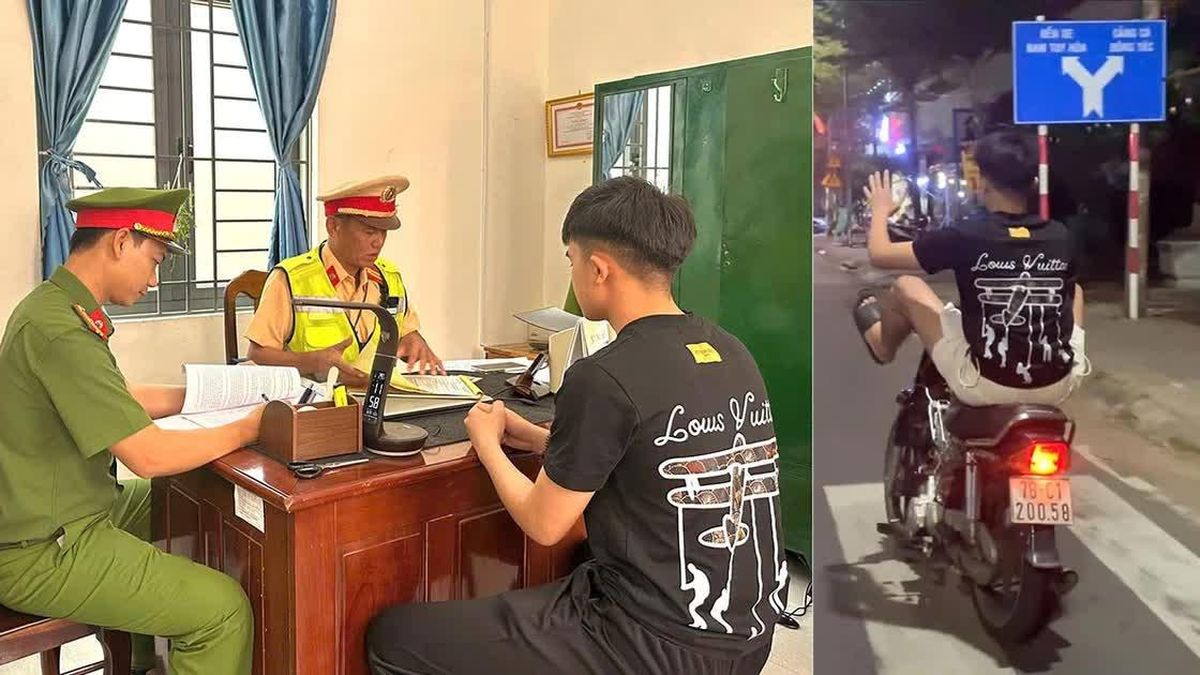 Xử phạt người giao xe trong vụ 'thiếu niên lái xe bằng 2 chân' - Báo Công An Nhân Dân