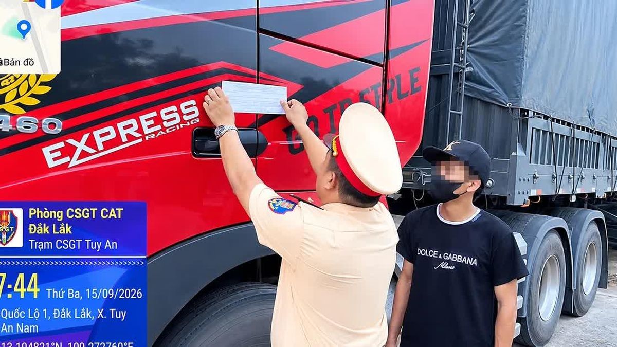 Chưa có bằng vẫn lái xe tải kéo rơ moóc chạy quá tốc độ trên Quốc lộ 1 - Báo Tiền Phong
