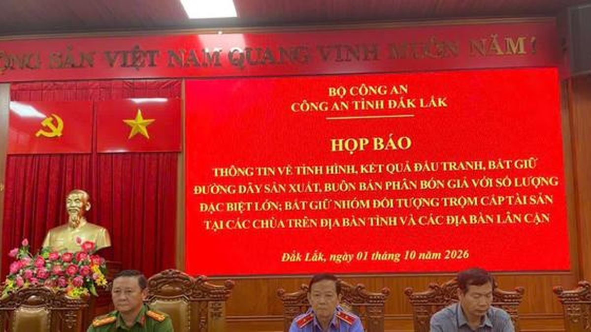 Công an Đắk Lắk thông tin về vụ án phân bón giả và trộm cắp tại cơ sở thờ tự - Báo Pháp Luật Việt Nam