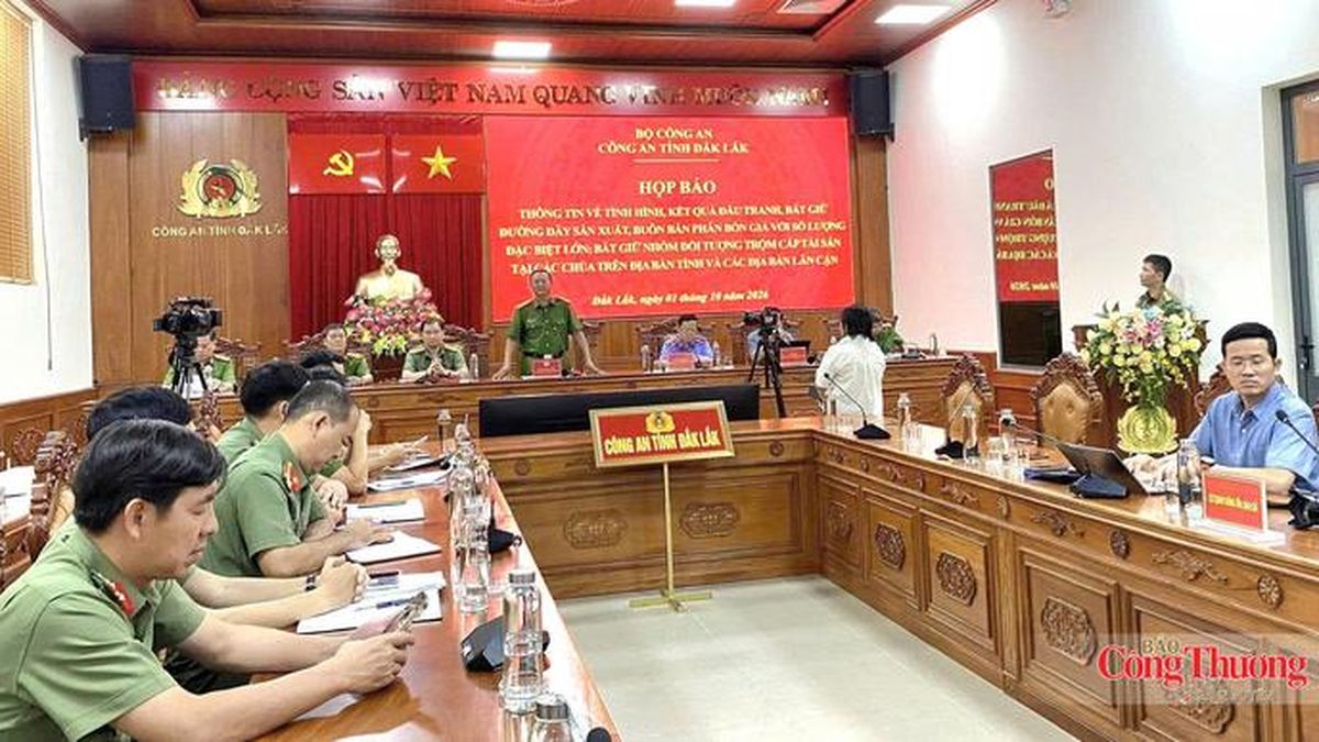 Công an Đắk Lắk thông tin vụ bắt nhóm trộm tài sản hơn 3,5 tỷ đồng tại chùa - Báo Công Thương
