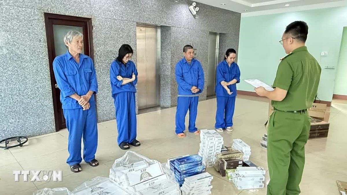 Khởi tố 6 đối tượng buôn bán, tàng trữ gần 900 cây thuốc lá nhập lậu - Báo VietnamPlus