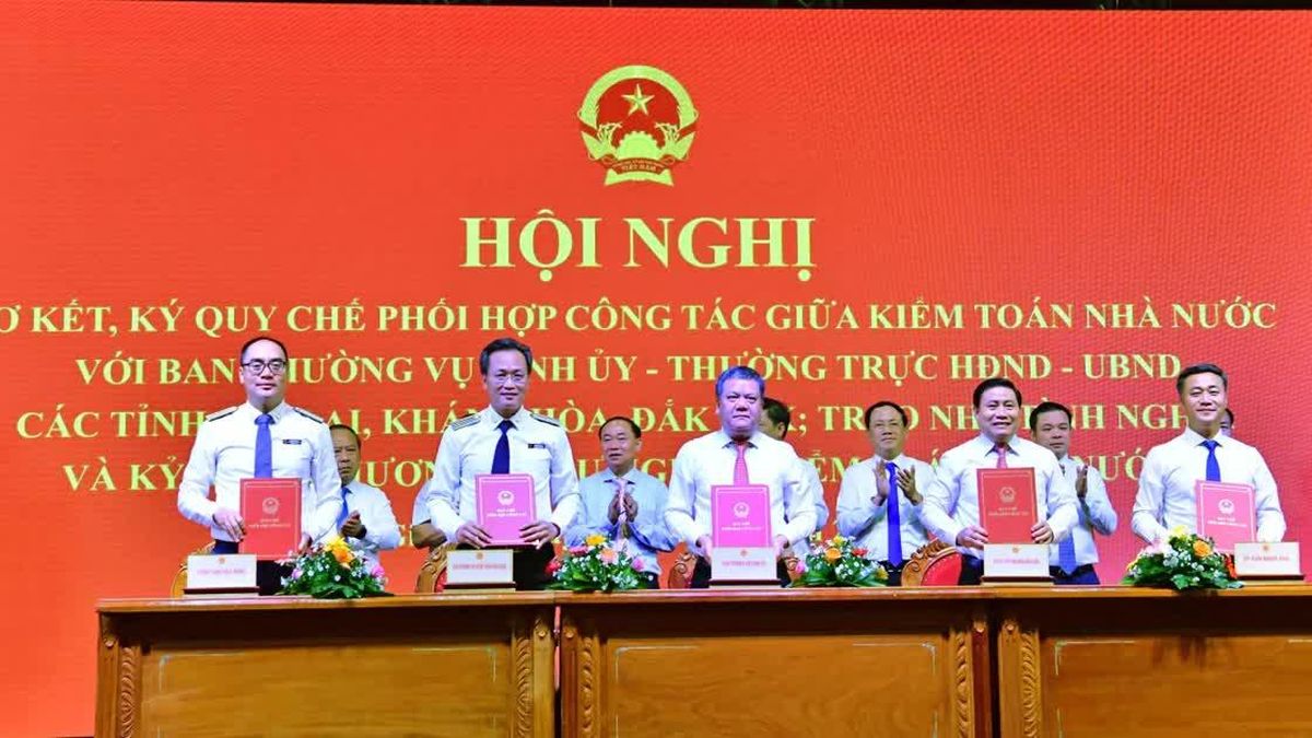 Kiểm toán Nhà nước ký quy chế phối hợp với Gia Lai, Khánh Hòa và Đắk Lắk - Báo VietnamPlus