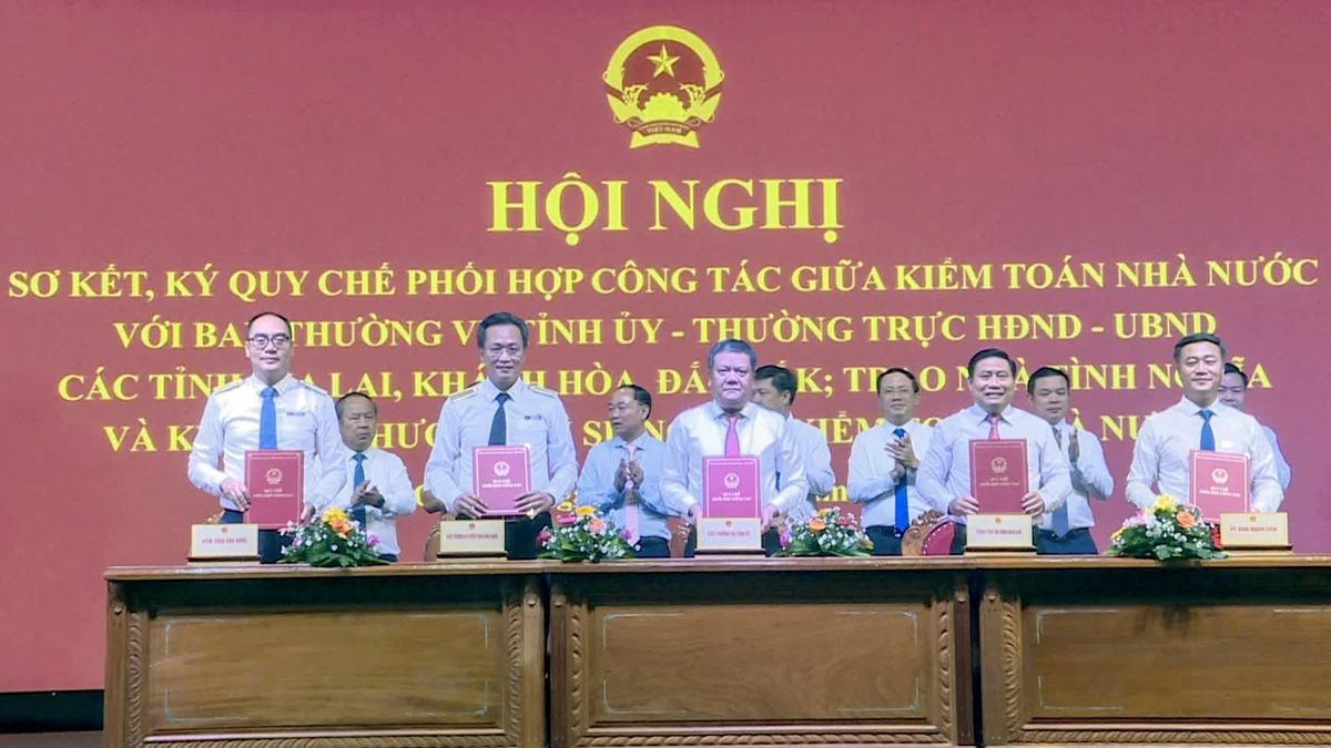 Kiểm toán Nhà nước ký quy chế phối hợp với 3 tỉnh Khánh Hòa, Gia Lai, Đắk Lắk - Báo Khánh Hòa