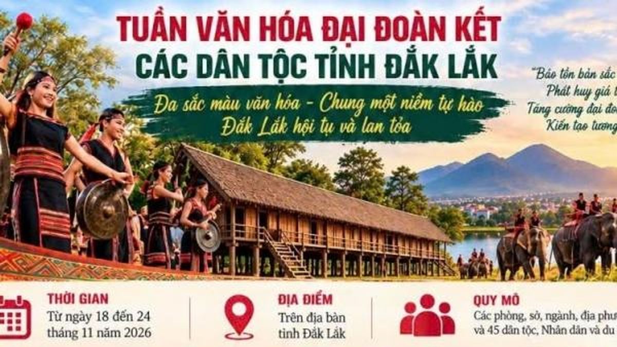 Đắk Lắk tổ chức Tuần Văn hóa đại đoàn kết các dân tộc, lan tỏa giá trị bản sắc văn hóa - Nông nghiệp Hữu cơ Việt Nam
