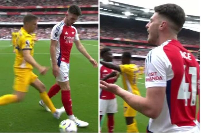 Chùm ảnh: Declan Rice nhận thẻ đỏ vô duyên, Arsenal bị cầm hòa trên sân ...