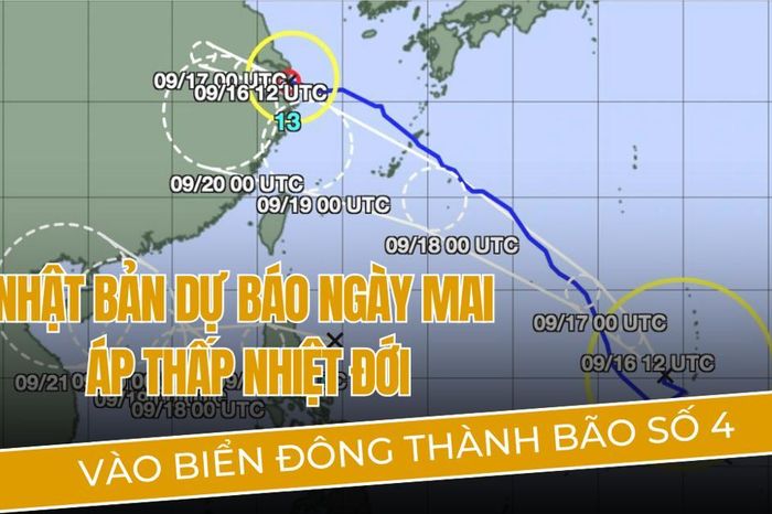 Dự báo, ngày mai áp thấp nhiệt đới vào Biển Đông thành bão số 4 - Báo ...